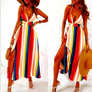 Halter maxi dress